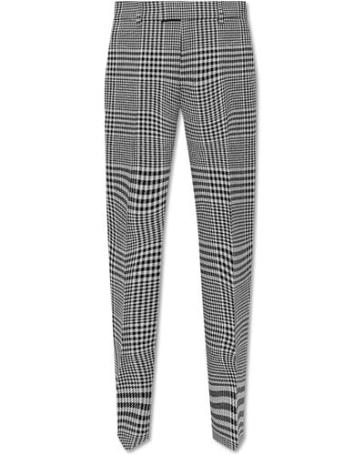 Burberry Wool Trousers, - Grey