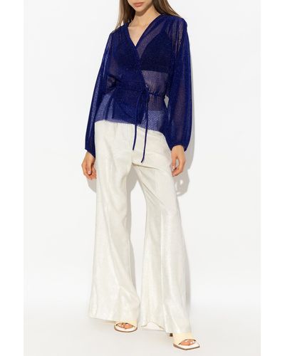 Forte Forte Sheer Top - Blue