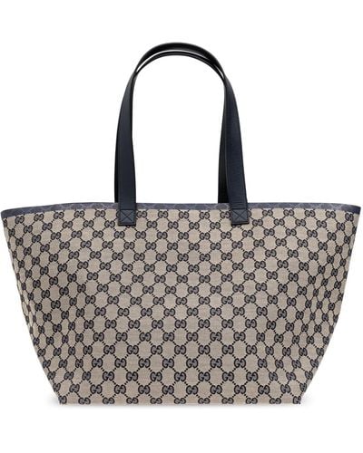 Gucci 'original GG Medium' Shopper Bag, - Grey