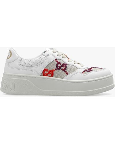 Gucci Leather Trainers - White