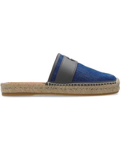 Gucci Slides With Logo, - Blue