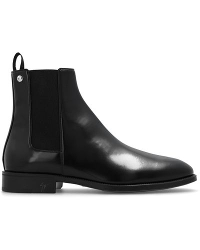 Giuseppe Zanotti ‘Ryim’ Leather Ankle Boots - Black