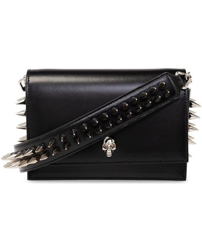 Alexander McQueen ‘Biker Skull Small’ Shoulder Bag - Black