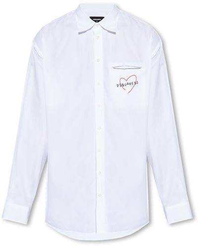 DSquared² Shirt With Pocket - White