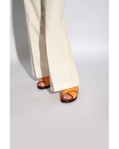 Marni Sandals With Logo, - Orange