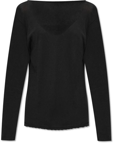 Fabiana Filippi Sweater With Long Sleeves, - Black