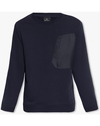 PS by Paul Smith Sweatshirt With Pockets - Blue