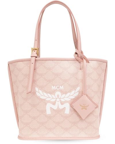 MCM 'himmel Mini' Shopper Bag, - Pink