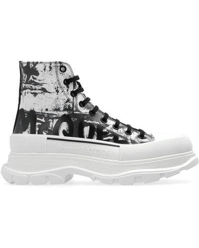 Alexander McQueen High-top Trainers, - White
