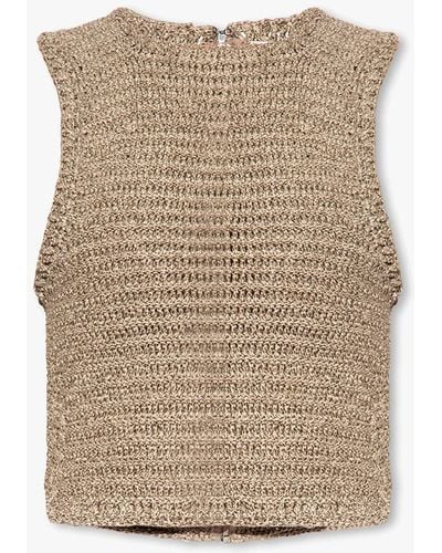 The Mannei ‘Logrono’ Crochet Top - Natural