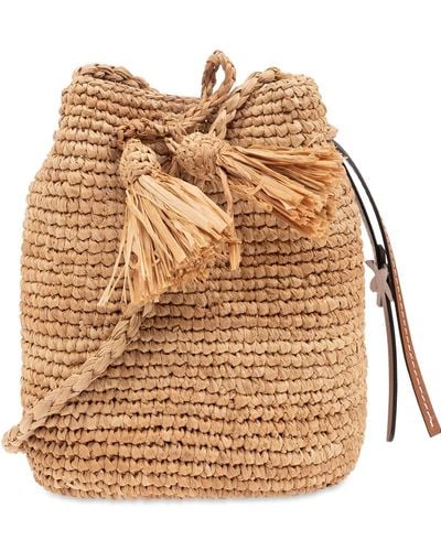 Manebí Bucket-type Shoulder Bag, - Natural