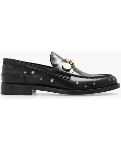 Burberry 'fred' Leather Loafers - Black