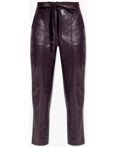 Custommade• 'pippin' Leather Trousers, - Blue