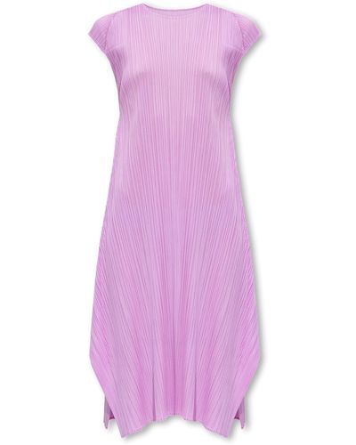Pleated Please Issey Miyake Deformed Pleated Skirt PP73-JG165 Purple 3