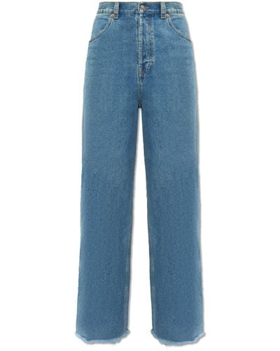 Gucci Jeans With Wide Legs, - Blue