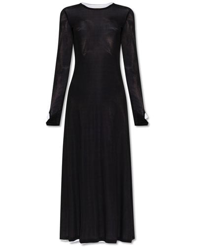 Helmut Lang Double-Layered Dress - Black