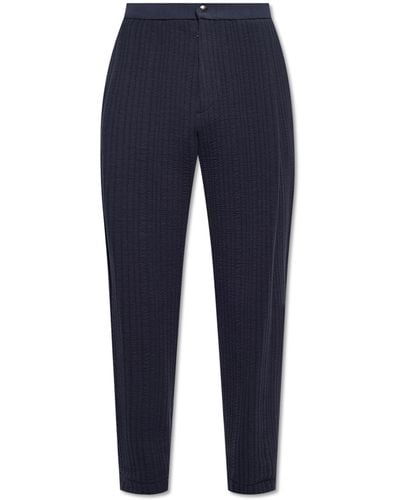 Giorgio Armani Relaxed-Fitting Trousers - Blue