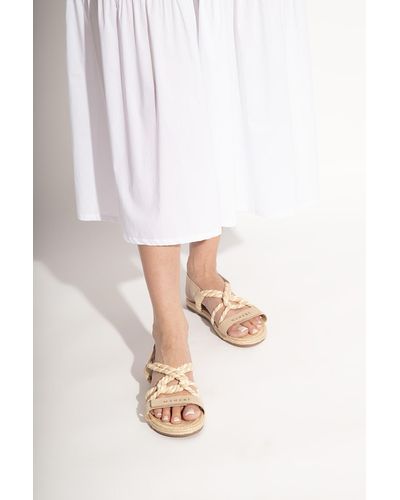 Manebí Sandals With Logo, - White