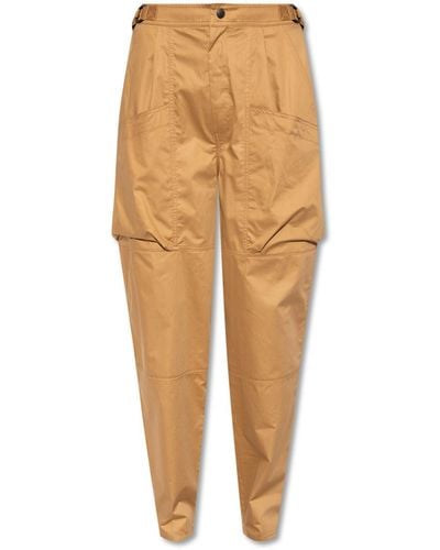 Isabel Marant 'ferima' Cargo Trousers With Logo - Brown