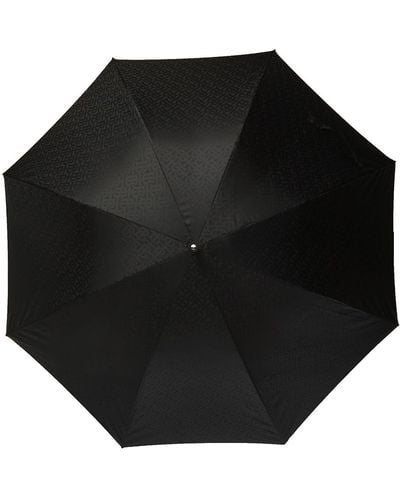Burberry Logo Umbrella, - Black