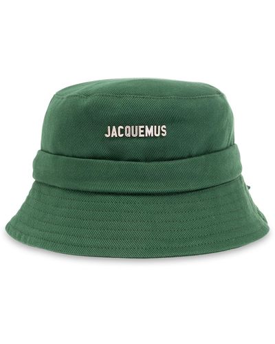 Jacquemus 'gadjo' Cotton Bucket Hat, - Green