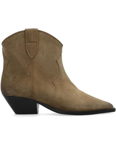 Isabel Marant ‘Dewina’ Heeled Ankle Boots - Brown