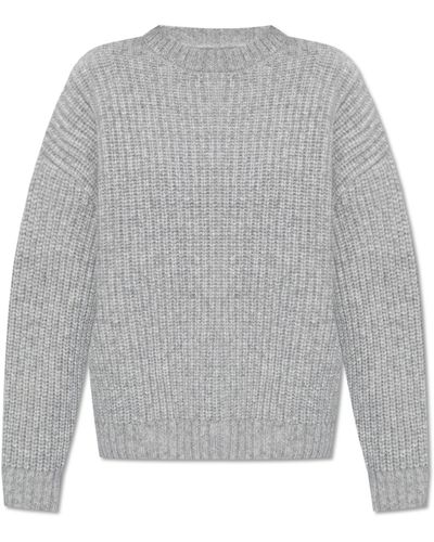 Anine Bing 'sydney' Thick Knit Sweater, - Grey