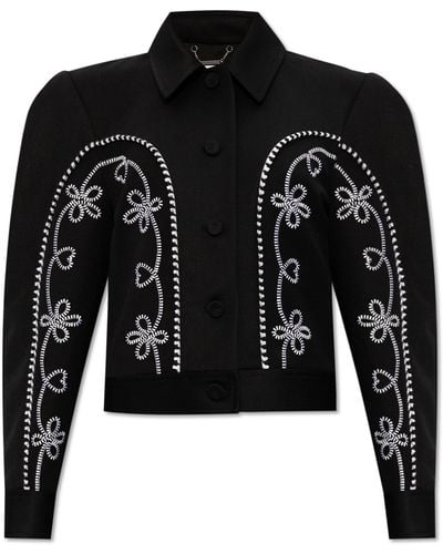 Chloé Embroidered Jacket, - Black