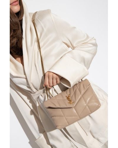 Saint Laurent ‘Puffer Toy’ Shoulder Bag - Natural