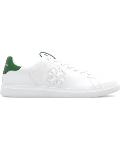 Tory Burch Double T Howell Court Leather - White