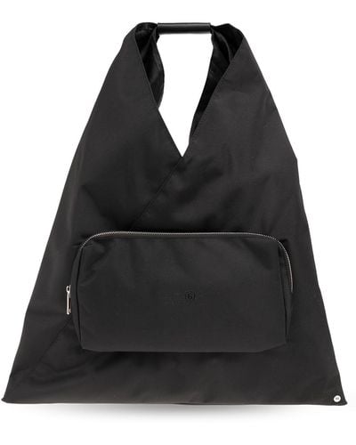 MM6 by Maison Martin Margiela Shopper Bag With Logo, - Black