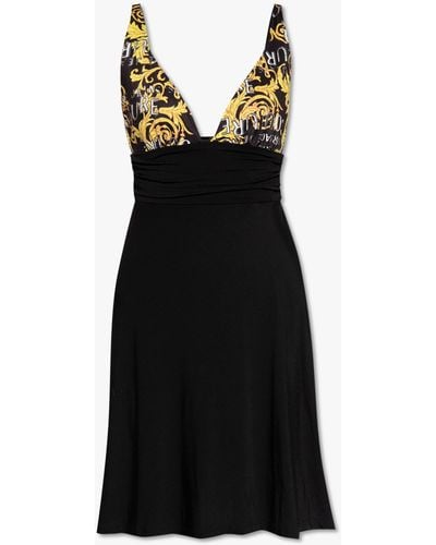 Versace Slip Dress - Black