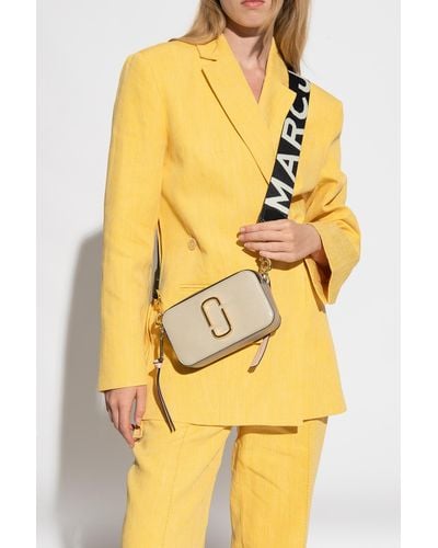 Marc Jacobs Khakithe Snapshot Leather Cross-body Bag - Natural