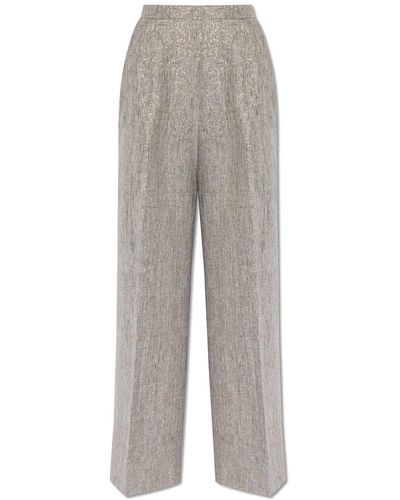 Forte Forte Linen Trousers, - Grey