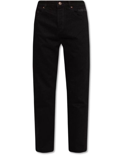 KENZO Jeans With Tapered Legs - Black