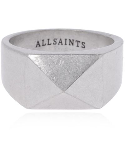 AllSaints Silver Ring - Metallic