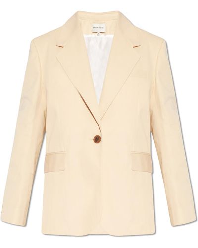 Maison Kitsuné Cotton Blazer, - Natural