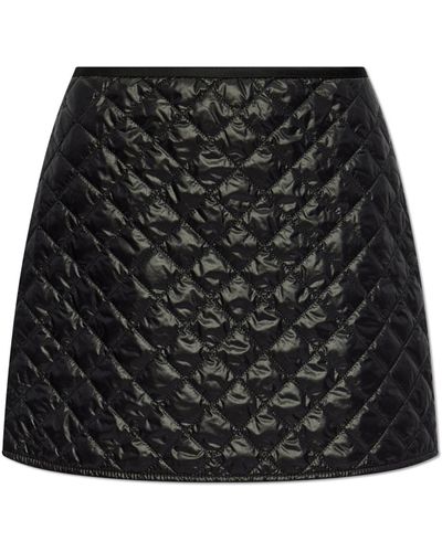 Moncler Quilted Skirt, - Black