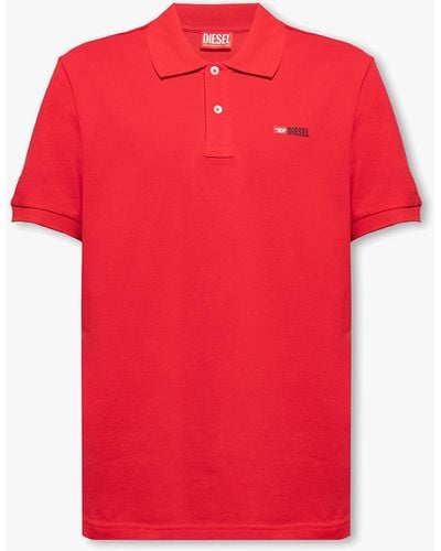 DIESEL ‘T-Smith-Div’ Polo Shirt - Red