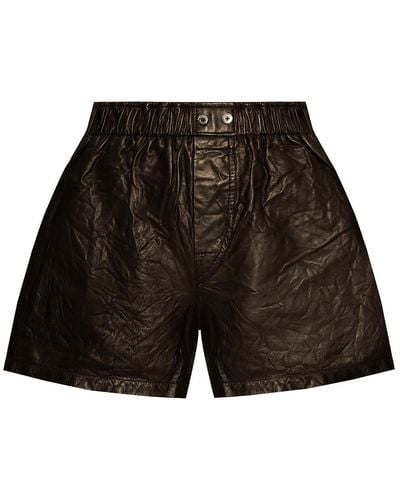 Zadig & Voltaire Leather Shorts - Black