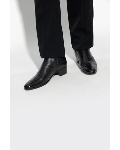 Saint Laurent ‘Dorian’ Heeled Ankle Boots - Black