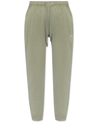 Moncler Joggers With Logo, - Green