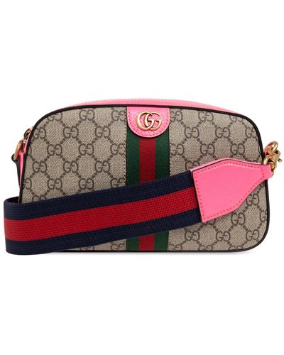 Gucci 'ophidia Small' Shoulder Bag, - Red