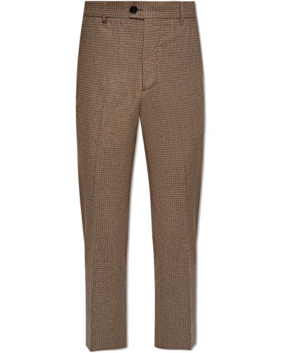 AllSaints 'aneida' Checked Trousers, - Natural