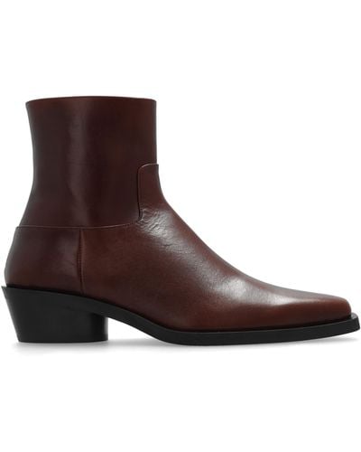 Proenza Schouler 'branco' Heeled Ankle Boots, - Brown