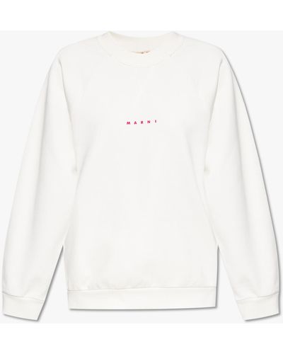 Marni Sweatshirt With Logo - White