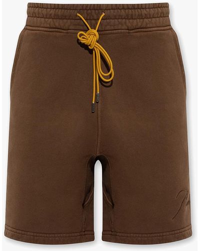 Rhude Cotton Shorts - Brown