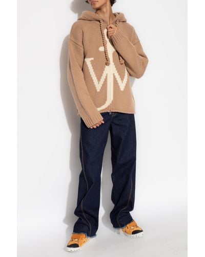 JW Anderson Hooded Cardigan - Natural