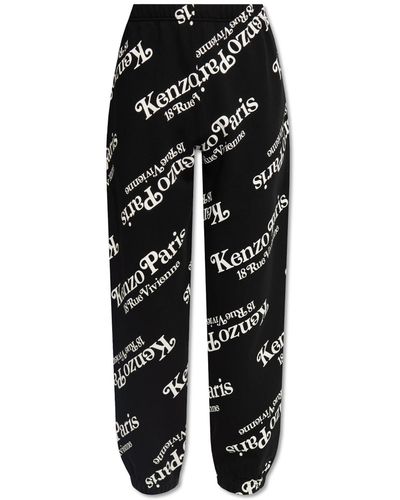 KENZO Joggers With Logo, - Black