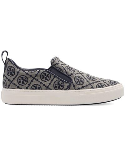 Tory Burch Trainers With Jacquard Motif - Natural